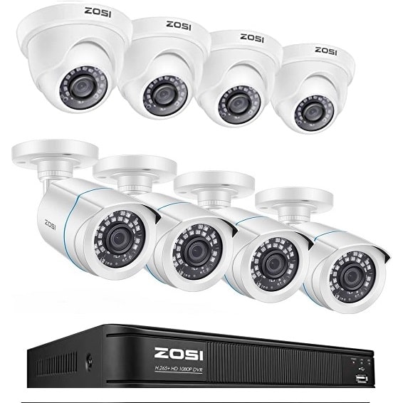ZOSI Home Security Camera System Best Outdoor Wired Security Camera System With DVR - ZOSI Home Security Camera System
