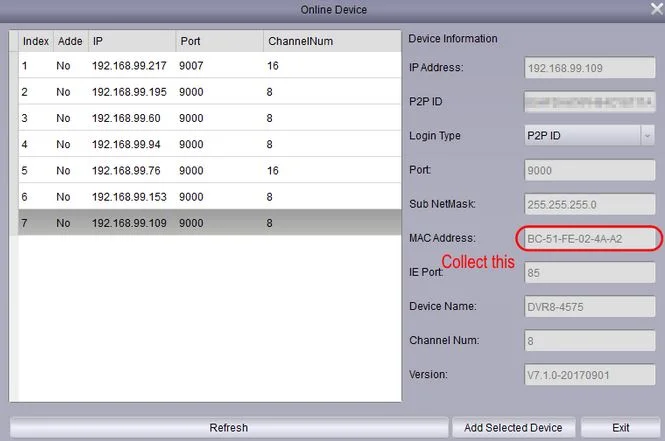 connected devices How Can I Reset The Password On My Swann Camera System - Get The Mac Address