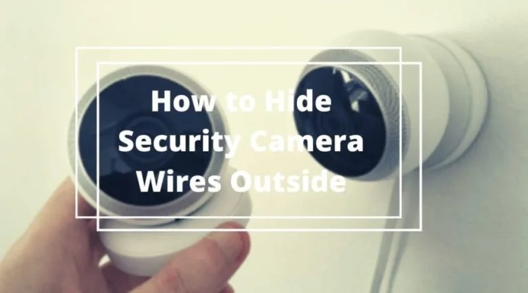 hiding security camera wires outside