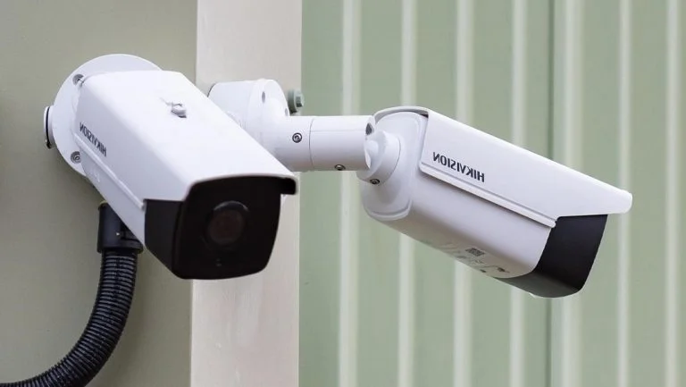 hiding security camera wires outside