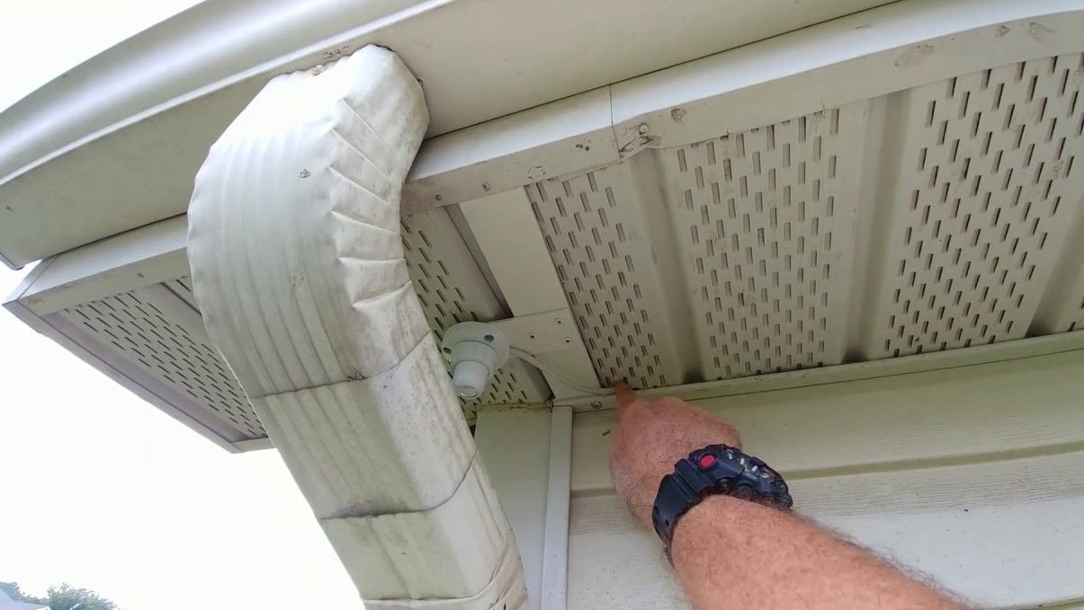 mounting ring camera under soffit