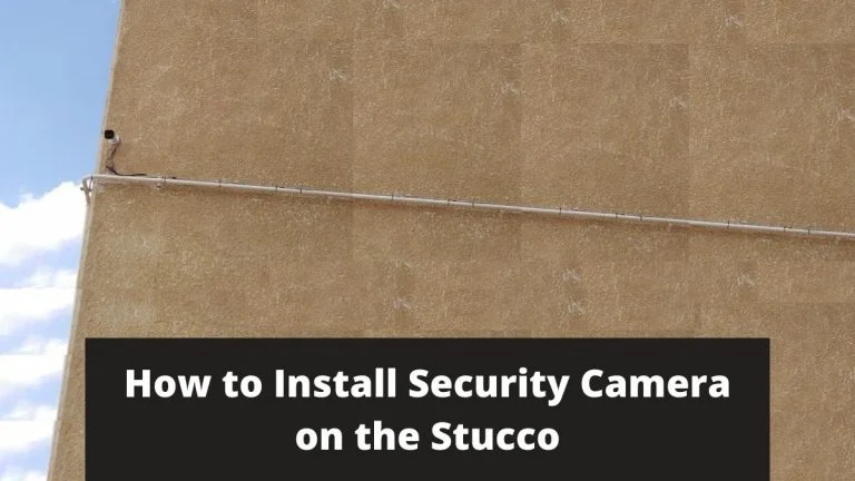 nest outdoor camera install stucco