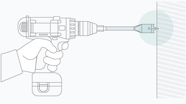 Use Hammer For Drilling Holes Use Hammer For Drilling Holes