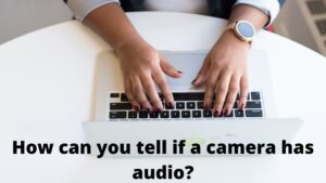 How can you tell if a camera has audio