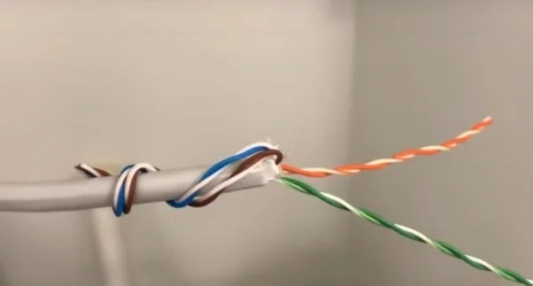 untwist Ethernet cable copper wires untwist Ethernet cable copper wires