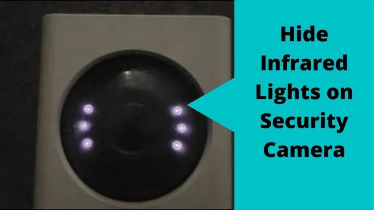 Hvordan skjuler du røde lys på et sikkerhetskamera?