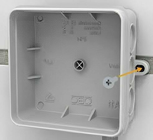 Select the place to install a security camera junction box