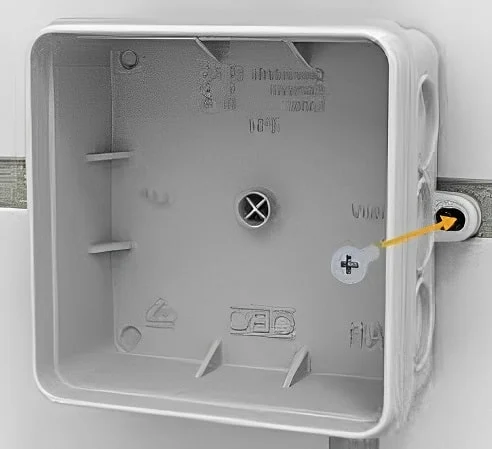 Select the place to install a security camera junction Select the place to install a security camera junction box