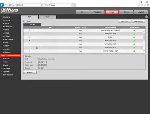 Connecting WiFi camera to router wifi signal