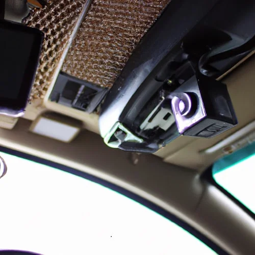conceal small camera in car roof part