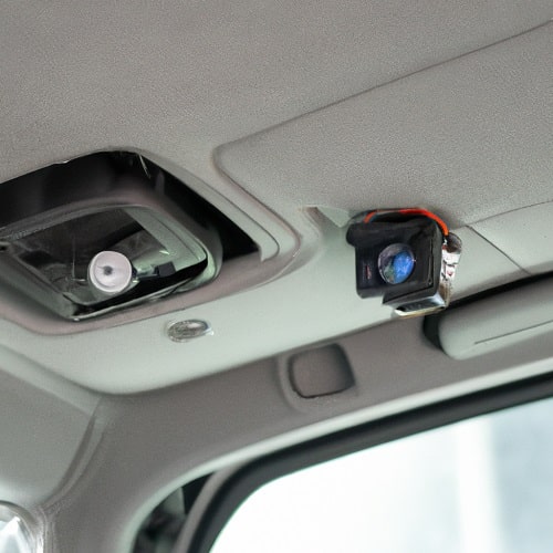 hide spy camera in the Rearview mirror